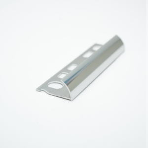 Profilé Aluminium Rond Chrome Brillant