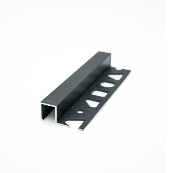 Profilé en Aluminium Carré Noir Sablé